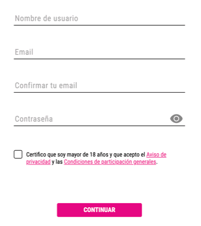 Registration at Goldenpark casino